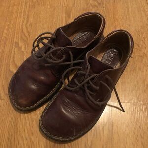 Born Unisex Brown Mexican Leather Lace-Up Shoes